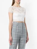 Thumbnail for your product : Ermanno Scervino lace cropped blouse