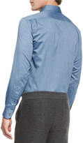 Thumbnail for your product : Ermenegildo Zegna Baby Flannel Long-Sleeve Sport Shirt, Dark Blue