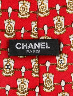 Chanel Top Hat CC Silk Tie
