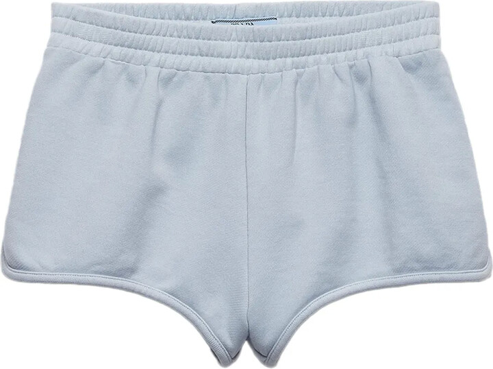 Prada Logo-Patch Fleece Shorts