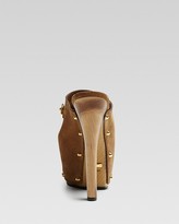 Thumbnail for your product : Gucci Tess Suede Platform Clog