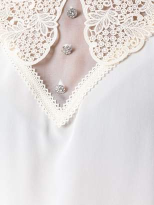 Marc Jacobs embroidered collar blouse