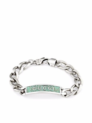 Gucci Logo Plaque Chain Bracelet - ShopStyle Jewelry