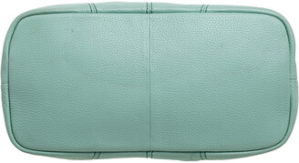 Lancel Mint Green Grained Leather Flair Hobo