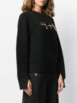 Thumbnail for your product : Versace Safety Pin Rib Jumper