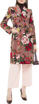 Thumbnail for your product : Dolce & Gabbana Floral-print cotton-blend velvet coat