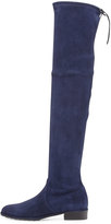 Thumbnail for your product : Stuart Weitzman Lowland Suede Over-the-Knee Boot, Nice Blue