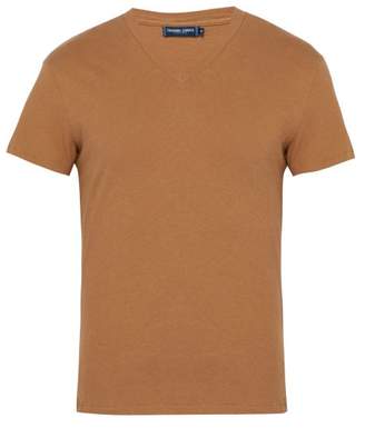 Frescobol Carioca V Neck T Shirt - Mens - Brown