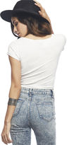 Thumbnail for your product : Wet Seal Double Scoop Crop Tee