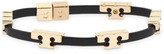 Thumbnail for your product : Tory Burch Serif-t Single Wrap Leather Bracelet