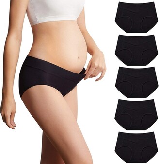 HANSILK Maternity Knickers Disposable Postpartum Underwear Breathable &  Stretchable Maternity Pants for Maternity/C-Section Recovery/