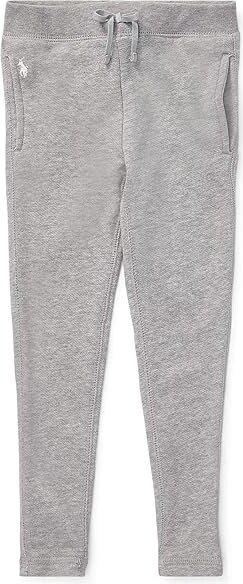Polo Ralph Lauren Kids French Terry Leggings (Little Kids) (Light Grey  Heather) Girl's Casual Pants - ShopStyle