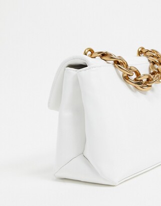 Valentino Bags Valentino by Mario Valentino Grifone mini quilted cross body  bag with chain handle in white - ShopStyle