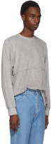 Thumbnail for your product : Eckhaus Latta Grey Velour Lapped Sweater