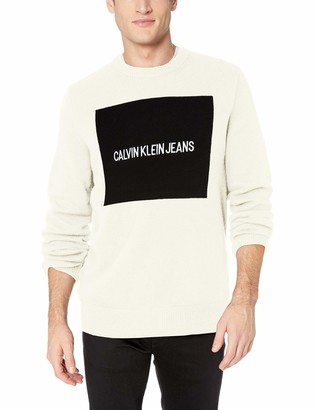 Calvin Klein Jeans Men's Crewneck Logo Sweater - ShopStyle