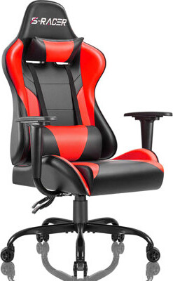 Homall High-Back Adjustable Reclining Ergonomic Faux Leather PC & Racing Game Chair
