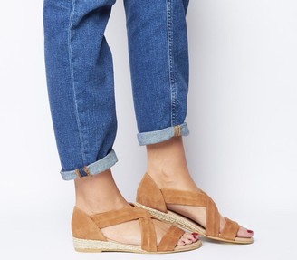 hallie cross strap espadrilles