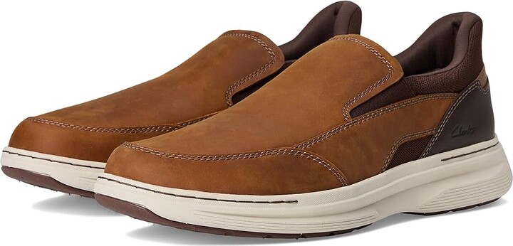 Clarks Craftwell Step Men's Shoes Light Brown Leather : 9 D - Medium