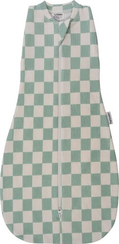 tiny twinkle TinyTwinkleSleepSack1.0TOG,95%Cotton&5%Elastane,SupersoftMicro-FleeceWearableBlanketwithSwaddleTransition(SageCheckers)