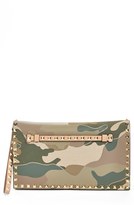 Thumbnail for your product : Valentino 'Rockstud - Camo' Flap Clutch