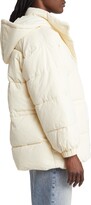Thumbnail for your product : Topshop Tie Waist Puffer Coat
