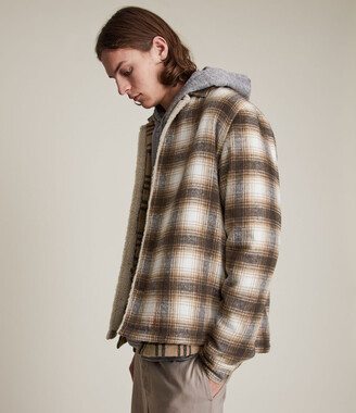 Xanetta checked sherpa lined jacket Outlet