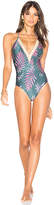 Thumbnail for your product : Vix Paula Hermanny Leaves Jute One Piece