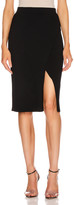 Thumbnail for your product : Jonathan Simkhai Deep Rib Wrap Skirt in Black | FWRD