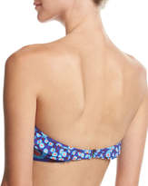 Thumbnail for your product : Kate Spade Double Ruffle Bandeau Bikini Swim Top, Blue