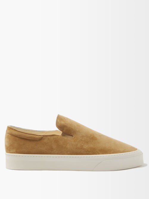 suede slip on trainers