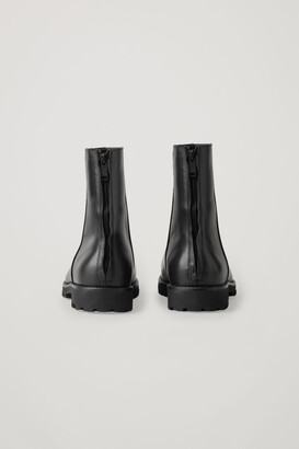 COS Chunky-Sole Leather Boots