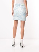 Thumbnail for your product : Off-White Bleached-Effect Denim Skirt