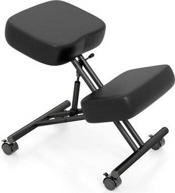Ivy Bronx Height Adjustable Kneeling Chair Posture Correction Stool with Angled Seat to Relieve Pain