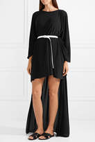 Thumbnail for your product : Norma Kamali Belted Asymmetric Jersey Dress - Black