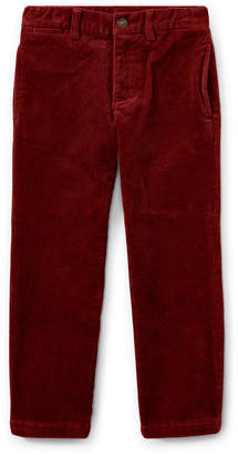 Ralph Lauren Childrenswear Suffield 10-Wale Corduroy Pants, Red, Size 5-7