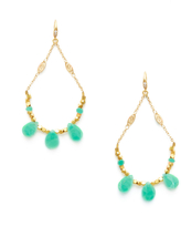 Thumbnail for your product : Indulgems Gold Open Chandelier Earrings