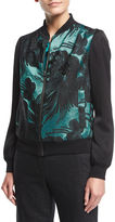 Thumbnail for your product : Trina Turk Brocade Jacquard Zip-Front Bomber Jacket
