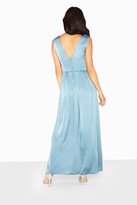 Thumbnail for your product : Little Mistress Clara Embellished Strap Satin Maxi Dress
