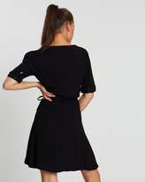 Thumbnail for your product : NA-KD Wrap Puff Sleeve Mini Dress