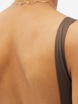 Thumbnail for your product : ASCENO Comporta Scooped-back Swimsuit - Brown
