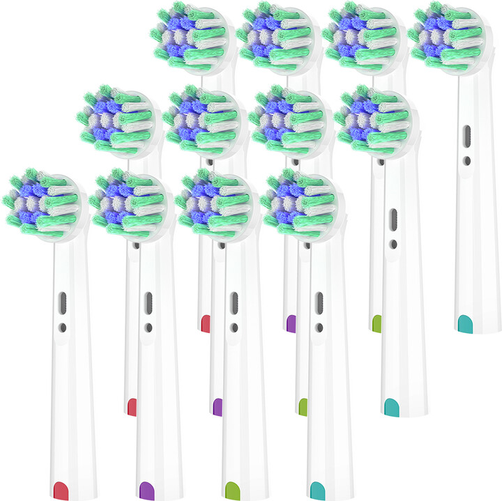 Cross Action Toothbrush Heads Compatible with Oral B Electric Toothbrush, Replacement Brush Head for OralB 1000 100 1500 500 300