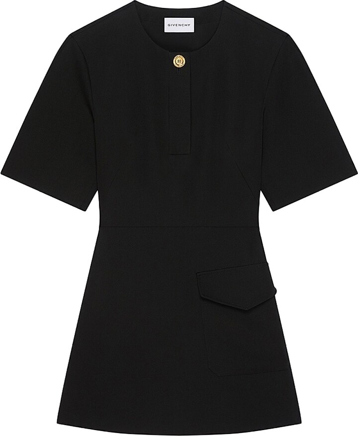 Givenchy Women's Mini Dress in Wool - Black - Size 2