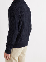 Thumbnail for your product : Polo Ralph Lauren Shawl-Collar Cable-Knit Cotton-Blend Cardigan