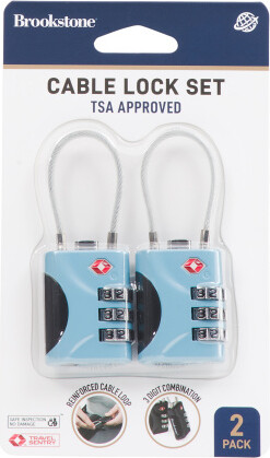 TJMAXX 2Pc Cable Lock Set