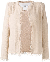 Iro - frayed tweed jacket - women - 