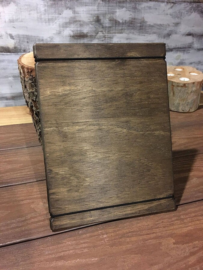 Rustic Wood Menu Board With Bands Restaurant Cafe Display