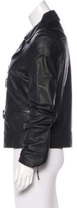 Line Leather Biker Jacket w/ Tags