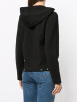 Thumbnail for your product : agnès b. Swansdown removable hoodie cardigan