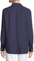 Thumbnail for your product : Frank And Eileen Eileen Long-Sleeve Button-Front Modal Pocket Shirt