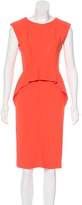 Thumbnail for your product : J. Mendel Peplum Sleeveless Dress